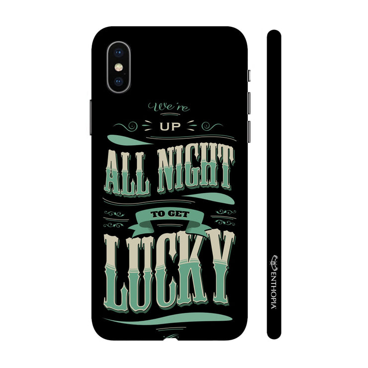 Hardshell Phone Case - Up All Night - Black - Enthopia