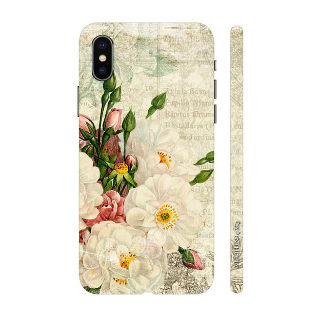 Hardshell Phone Case - White Flower Touch - Enthopia