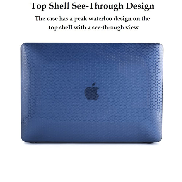 Honeycomb Texture Laptop Case for MacBook Air 13 inch Case (2018-2022) - White - Enthopia