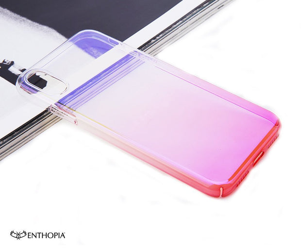 IPhone X Gradient Back Cover (Blue) - Enthopia