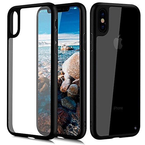 IPhone X Transparent Hard Back with Soft Silicone Bumper for Apple Iphone X - Enthopia