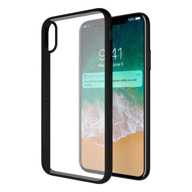 IPhone X Transparent Hard Back with Soft Silicone Bumper for Apple Iphone X - Enthopia