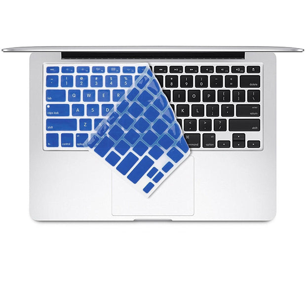 Macbook Air 13" (A1369/A1466) - with Keyboard Guard (Blue with Logo Hole) - Enthopia