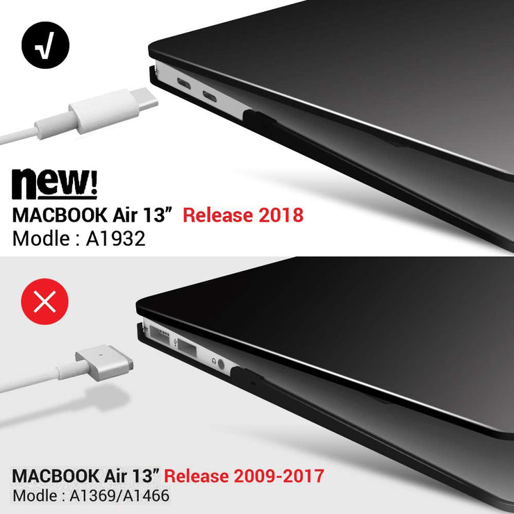 MacBook Air 13 inch Case (2018-2022) - Black - Enthopia