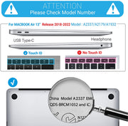 MacBook Air 13 inch Case (2018-2022) - Translucent Case - Enthopia