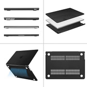 Macbook Air 13.6 inch Hard Case - Black - Enthopia