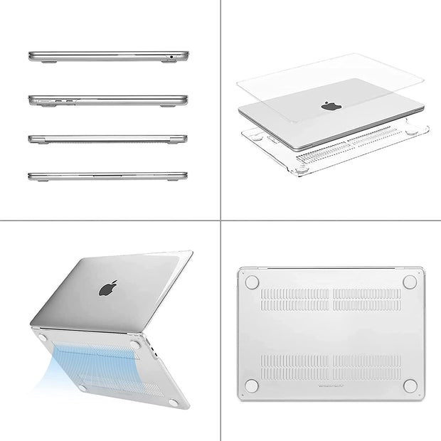 Macbook Air 13.6 inch Hard Case - Transparent - Enthopia