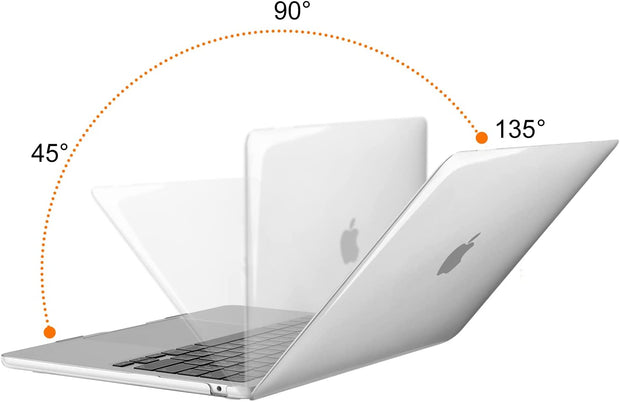 Macbook Air 13.6 inch Hard Case - Transparent - Enthopia