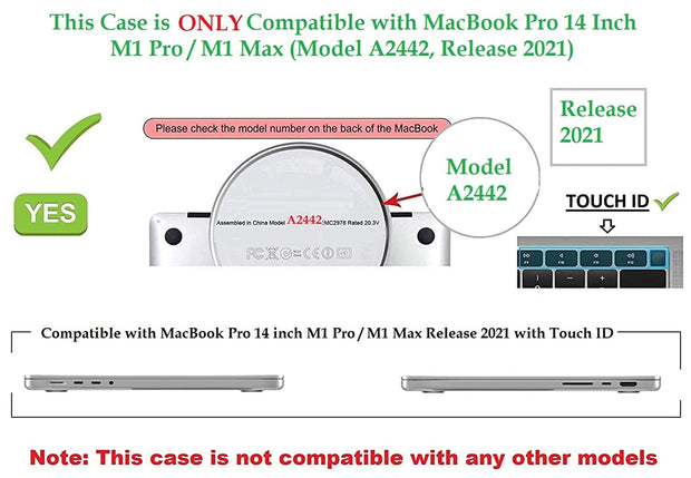 MacBook Air 14 inch Case (2021-2022) - Black - Enthopia