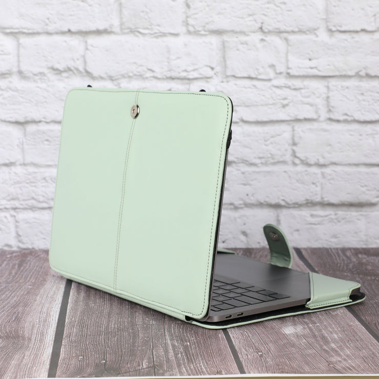 MacBook Pro 13 inch Folio Case (2016-2022 Release A2338 M1 A2289 A2251 A2159 A1989 A1706 A1708) - Vegan Leather - Enthopia