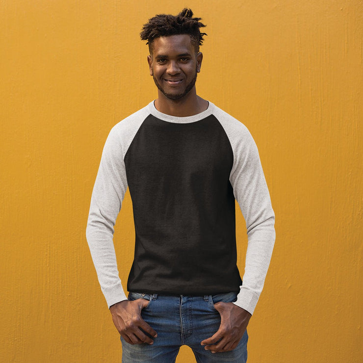 Mens Full Sleeves Raglan-Plain - Enthopia