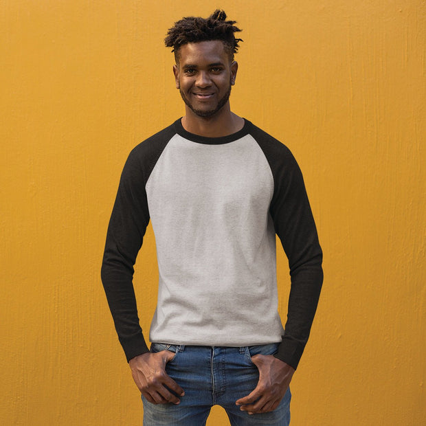 Mens Full Sleeves Raglan-Plain - Enthopia