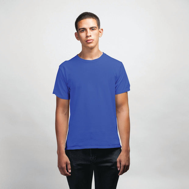 Mens Half Sleeves Round Neck-Plain - Enthopia