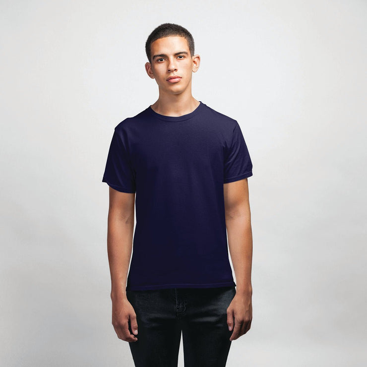 Mens Half Sleeves Round Neck-Plain - Enthopia