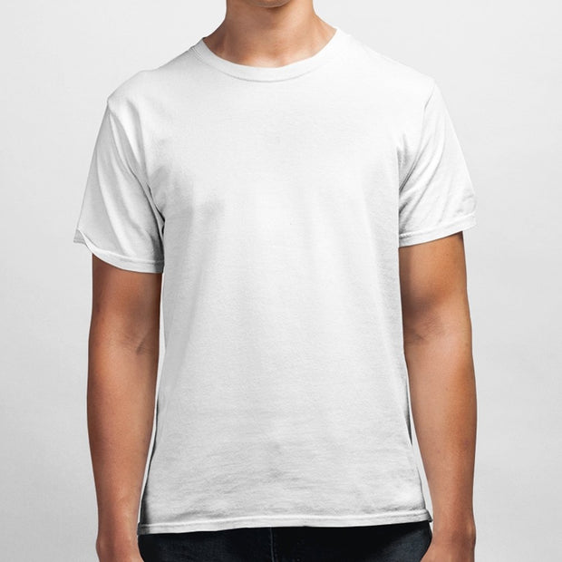 Mens Half Sleeves Round Neck-Plain - Enthopia