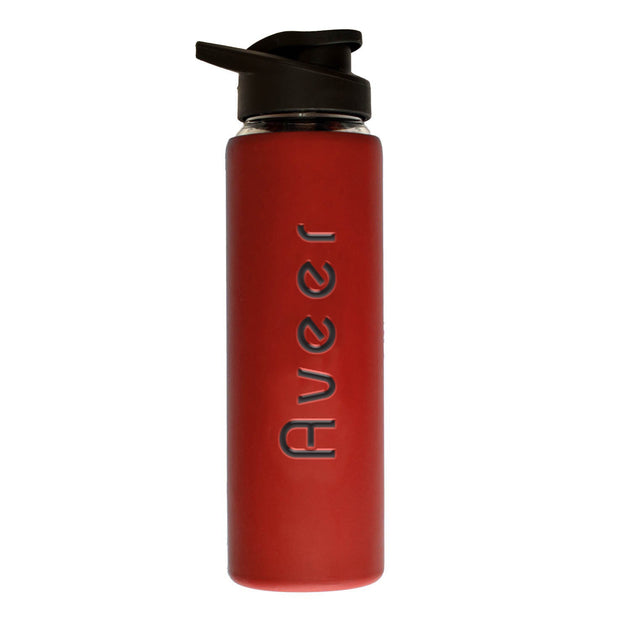 Personalised Glass Bottle with Silicone Sleeve - Enthopia