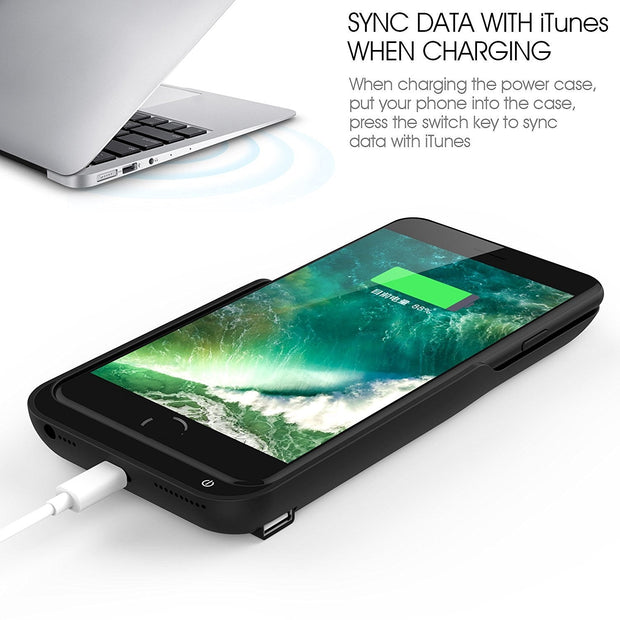 Power Bank Case for iPhone 8 Plus / 7 Plus / 6 Plus / 6S Plus - 8000 mAh - Enthopia