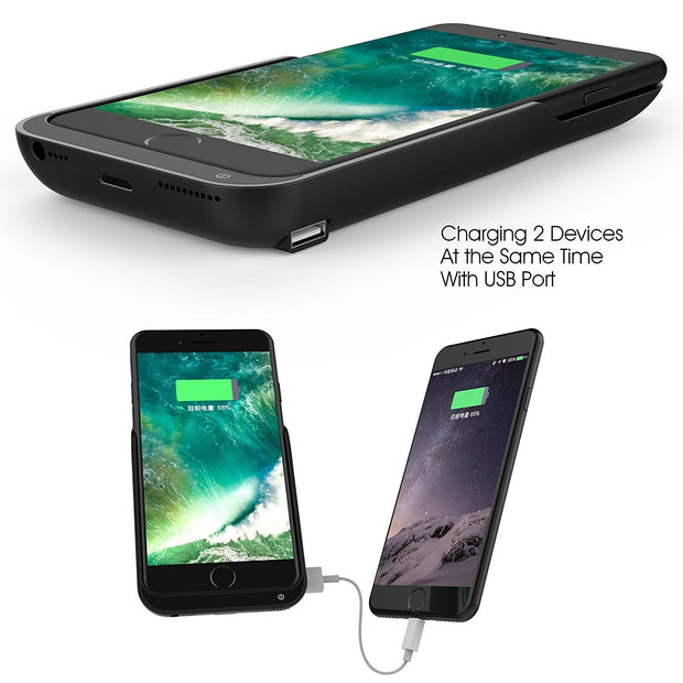 Power Bank Case for iPhone 8 Plus / 7 Plus / 6 Plus / 6S Plus - 8000 mAh - Enthopia