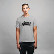 Royal Enfield Design 10 Mens Half Sleeves Round Neck - Enthopia