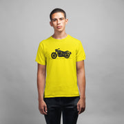 Royal Enfield Design 10 Mens Half Sleeves Round Neck - Enthopia