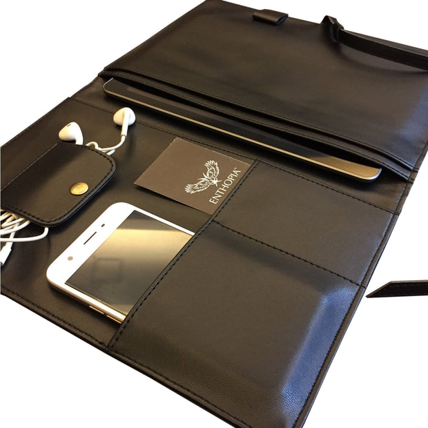 Tablet/Ipad Folio Case - Vegan Leather - Enthopia