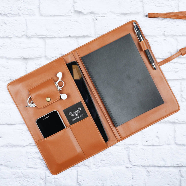 Tablet/Ipad Folio Case - Vegan Leather - Enthopia