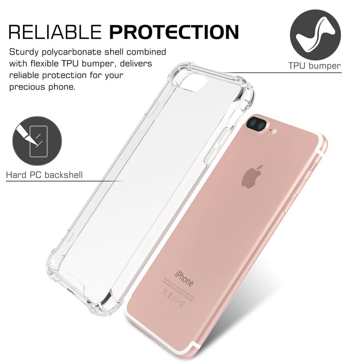 Transparent Corner Protection Cover for Apple iPhone 7 Plus - Enthopia
