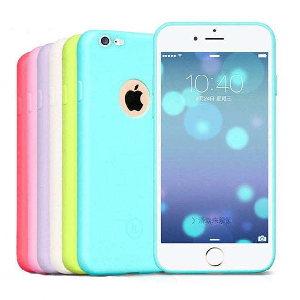 Ultra Thin Black Silicone Cover for Apple Iphone 7 - Enthopia