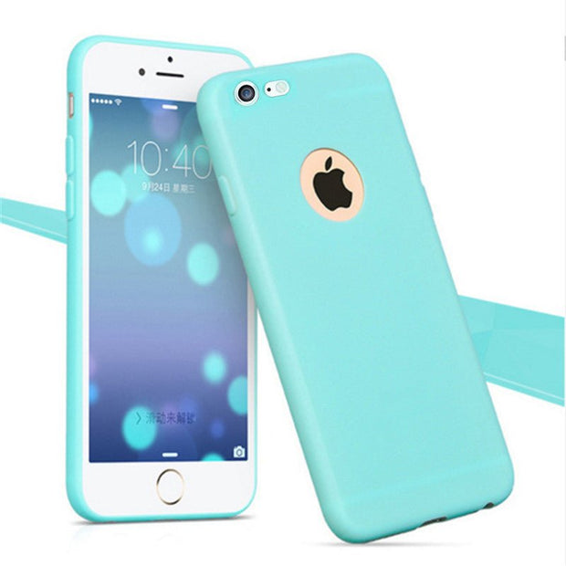 Ultra Thin Black Silicone Cover for Apple Iphone 7 - Enthopia