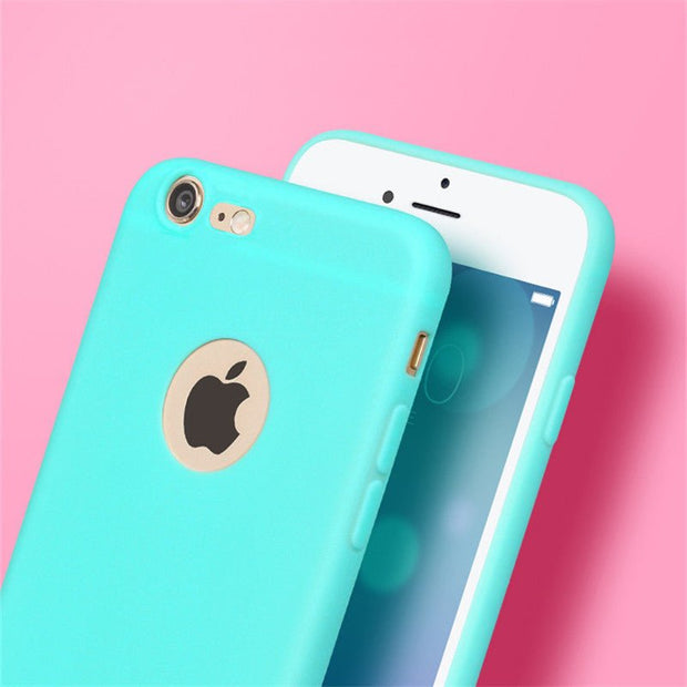 Ultra Thin Black Silicone Cover for Apple Iphone 7 - Enthopia