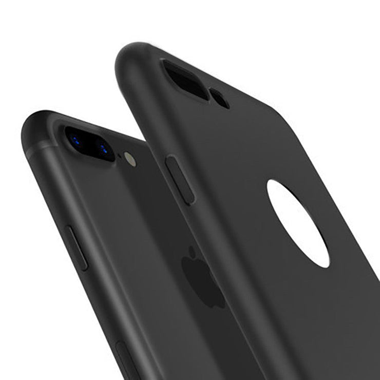 Ultra Thin Black Silicone Cover for Apple Iphone 7 Plus - Enthopia