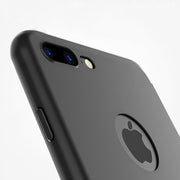 Ultra Thin Black Silicone Cover for Apple Iphone 7 Plus - Enthopia