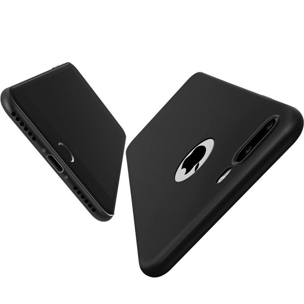 Ultra Thin Black Silicone Cover for Apple Iphone 7 Plus - Enthopia