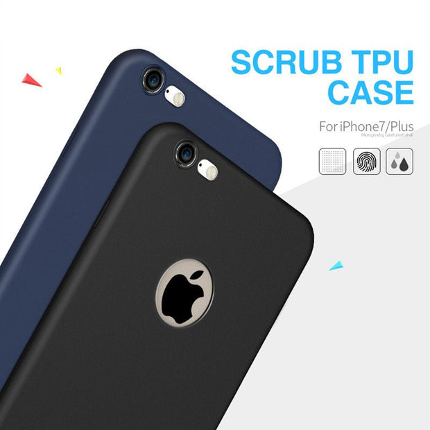 Ultra Thin Black Silicone Cover for Apple Iphone 7 Plus - Enthopia