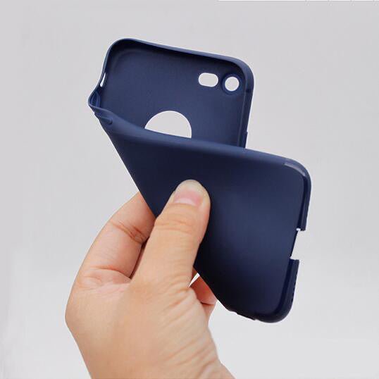Ultra Thin Black Silicone Cover for Apple Iphone 7 Plus - Enthopia