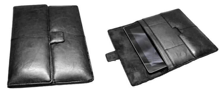 Universal Faux Leather Tablet Sleeve - Black - Enthopia
