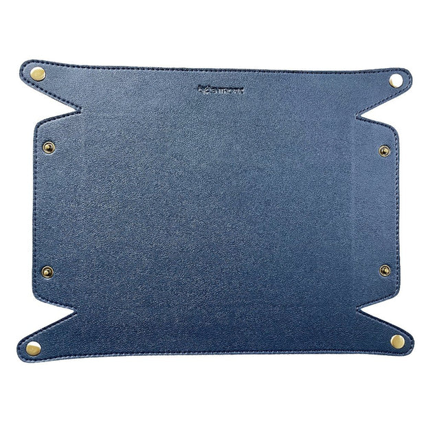 Vegan Leather Desk Tray (Blue) - Enthopia
