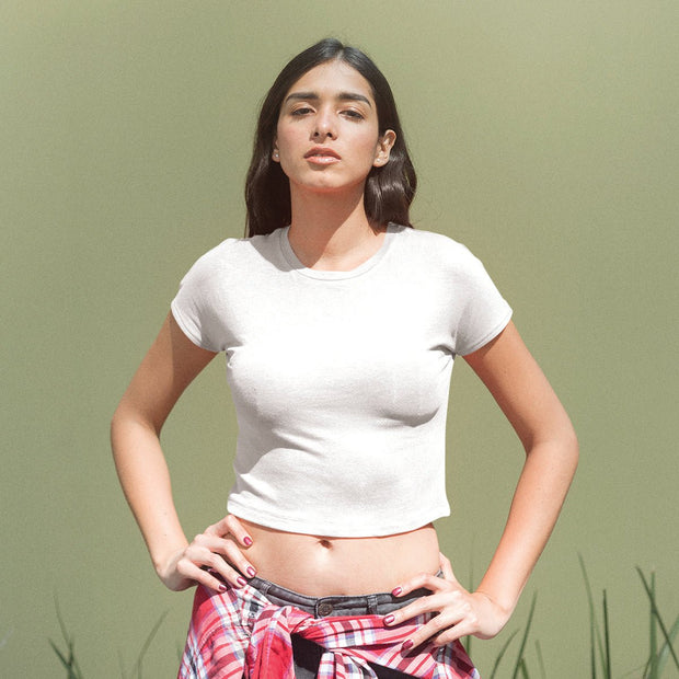 Womens Crop Top-Plain - Enthopia