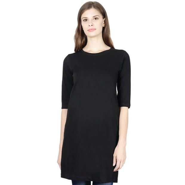 Womens Tshirt Dress-Plain - Enthopia